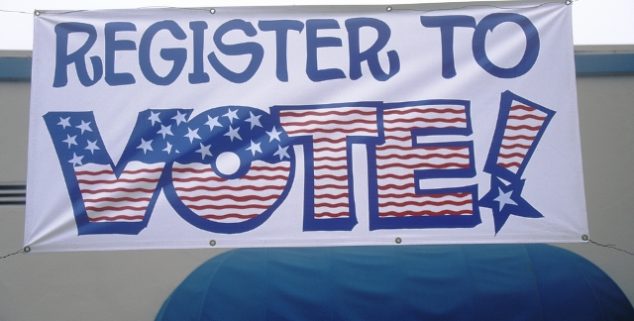 Voter registration in California